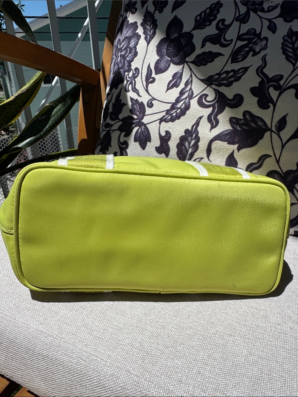 Vintage Green Coach Nylon Tote Bag Rare Color Y2K Purse - Picture 7 of 12